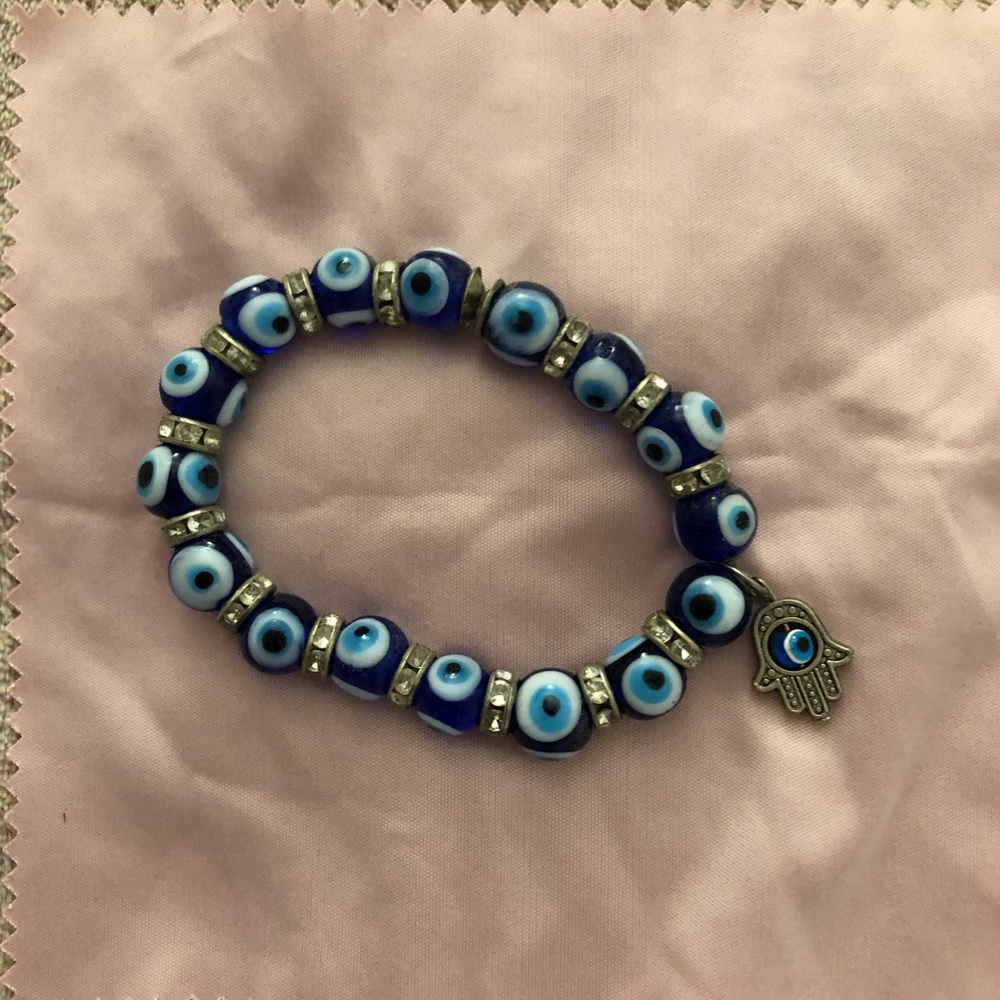 Evil eye bracelet💜